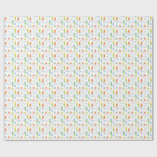 Aquarellbojen und Köder Geschenkpapier