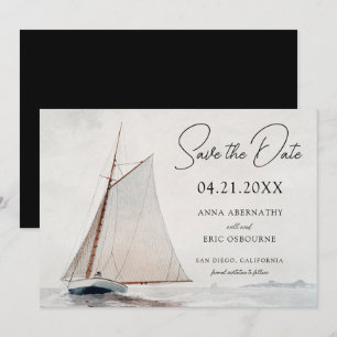 Aquarellboot Save the Date