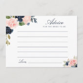 Aquarellboot und Blütenblüte Hinweiskarte (Vorderseite)