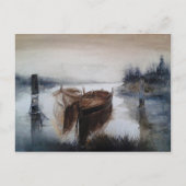 Aquarellboote Postkarte (Vorderseite)