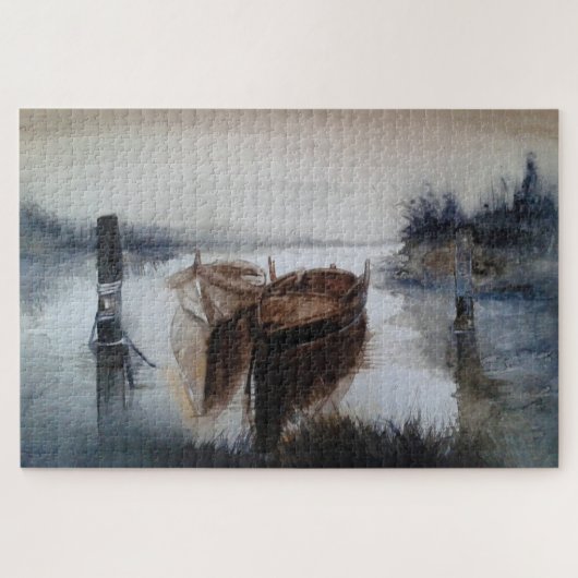 Aquarellboote Puzzle (Horizontal)
