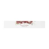 Aquarellbord und Rose eucalyptus Einladungsbanderole (Flach)