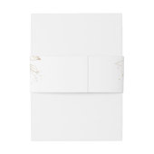 Aquarellbord und Rose eucalyptus Einladungsbanderole (Rückseitenbeispiel)