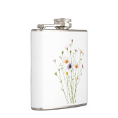 Aquarellbouquet aus Wildblumen Flachmann (Rechts)