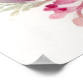 Aquarellbouquet der Blume 5:4 Poster (Ecke)