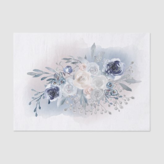 Aquarellbouquet Seidenpapier (Vorderseite)