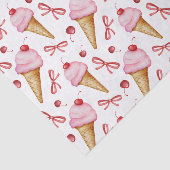 Aquarellbow Rosa Eiscreme Seidenpapier (Ausschnitt)