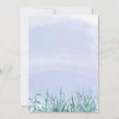 Aquarellboys unter dem Meer Einladung zum Geburtst (Rückseite)