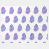 Aquarellbran Fleecedecke (Vorderseite (Horizontal))