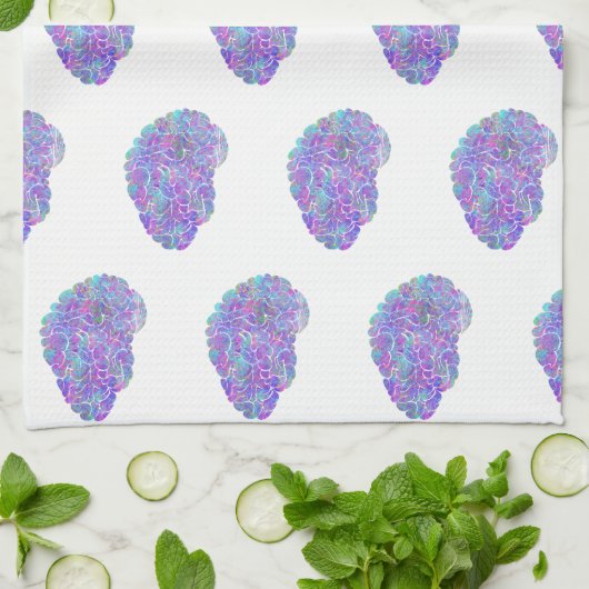 Aquarellbran Geschirrtuch (Gefaltet)