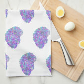 Aquarellbran Geschirrtuch (Viertel Falte)