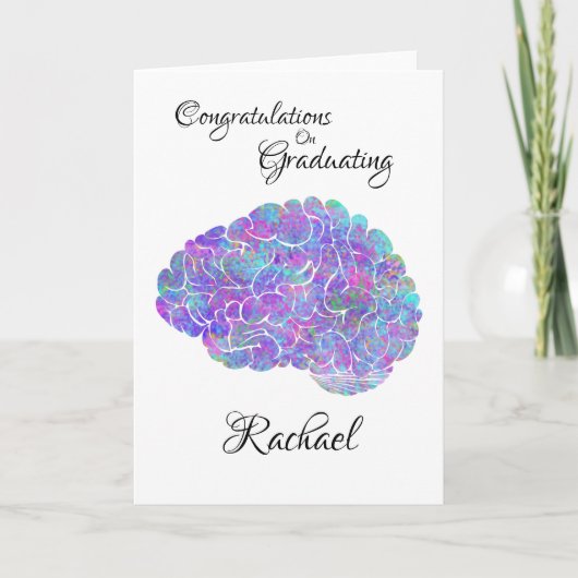 Aquarellbran Karte (Vorderseite)