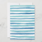 Aquarellbrandungseinladung Einladung (Rückseite)