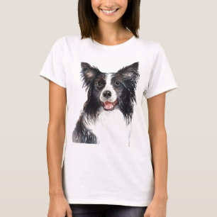 Aquarellbrasse Collie T-Shirt