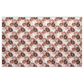 Aquarellbraun graues Blumenmuster. Stoff (Yard (91,4 cm))