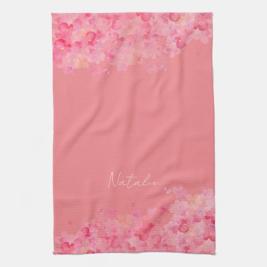 Aquarellbraun, hellorange geschirrtuch (Vertikal)