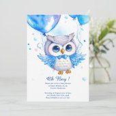 Aquarellbraun Kinderdusche Einladung (Stehend Vorderseite)