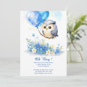 Aquarellbraun Kinderdusche Einladung (Stehend Vorderseite)