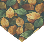 Aquarellbraune Herbstlaube Kurzer Tischläufer (Ecke)