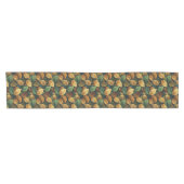 Aquarellbraune Herbstlaube Kurzer Tischläufer (Horizontal)
