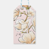 Aquarellbraut in Gown Bridal Dusche Einladung Geschenkanhänger (Rückseite)