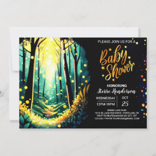 Aquarellbrunnen Kinderdusche Einladung