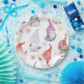 Aquarellbrunnen Pappteller (Party)