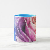 Aquarellbrunnenbogen-Rose Tasse (Zentrum)