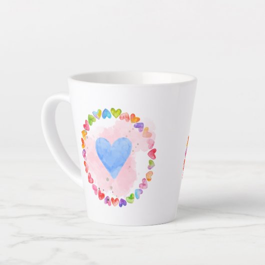 Aquarellbrunnenbogen-Tasse Milchtasse (Linke Ecke)