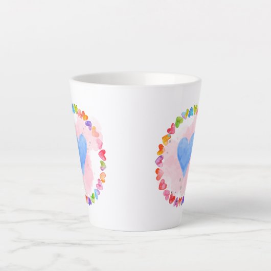 Aquarellbrunnenbogen-Tasse Milchtasse (Vorderseite)