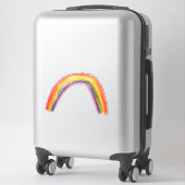 Aquarellbrunnenspinner farbenfroh whimsical aufkleber (Koffer)