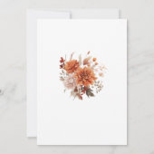 Aquarellbrust Hochland Kuh Babydusche Einladung (Rückseite)