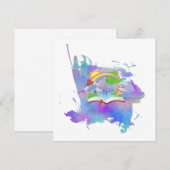 Aquarellbuch Einladung (Vorne/Hinten)
