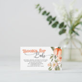 Aquarellbücher für Babytickets Begleitkarte (Stehend Vorderseite)