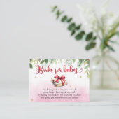 Aquarellbücher für das Weihnachtskind Begleitkarte (Stehend Vorderseite)