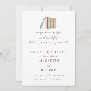 Aquarellbücher jede Liebe Foto für Hochzeiten Save The Date