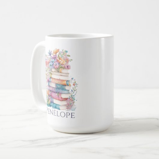 Aquarellbücher Kaffeetasse (Vorderseite Links)