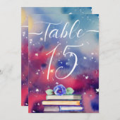 Aquarellbücher Lila & pink Whimsical Wedding (Vorne/Hinten)