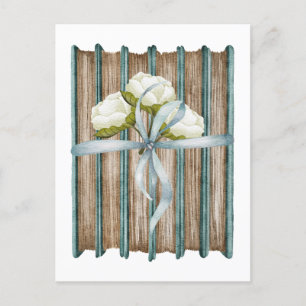Aquarellbücher und Blume Postkarte