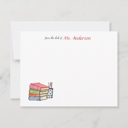 Aquarellbücher und Stifte danke Karte (Vorderseite)