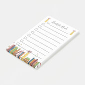 Aquarellbücher zum Lesen von Post-It-Notes Post-it Klebezettel (angewinkelt)