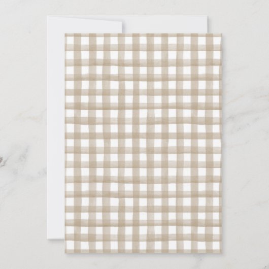 Aquarellbühne im Oven Baby Dusche Einladung (Rückseite)