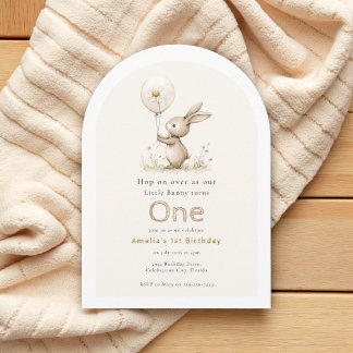 Aquarellbunny Kleiner Bunny verwandelt eine Einlad Einladung