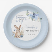 Aquarellbunny Osterbaby Dusche Papier Teller (Vorderseite)