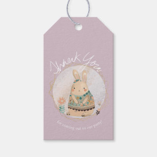 Aquarellbunny Osterfest Geburtstag Danke Florenz Geschenkanhänger