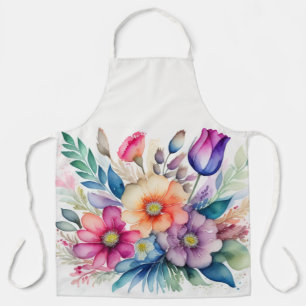 Aquarellbuntbart von Blume Schürze