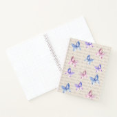 Aquarellbutterfett Monogramm Dankesblatt Notizblock (Innenseite)