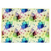 Aquarellbutterfisch Geschenktasche Große Geschenktüte (Rückseite)