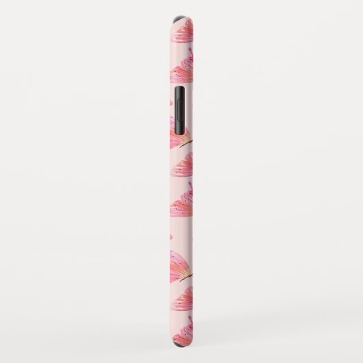 Aquarellbutterfisch Monogramm-Rost Case-Mate iPhone Hülle (Hinten/Rechts)