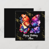 Aquarellbutterfische Farbige Imitate Goldname (Vorne/Hinten)